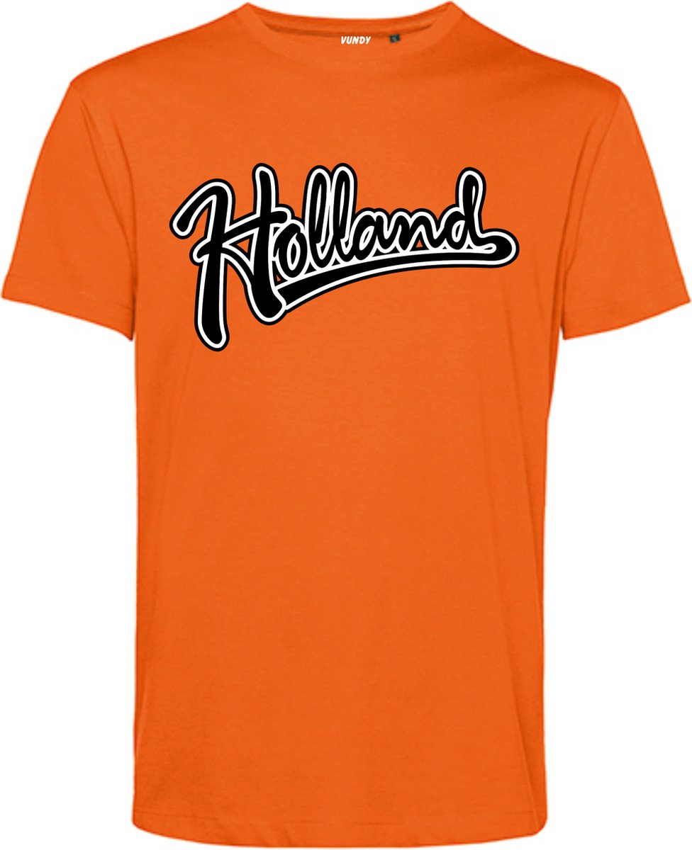 T-shirt kinderen Holland Tekst | Oranje Shirt | Koningsdag Kleding Kinderen | Oranje | maat 116